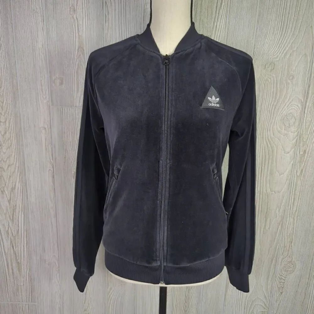 Adidas X Pharrell Williams HU Superstar Jacket Women’s S Velour Black Human Race